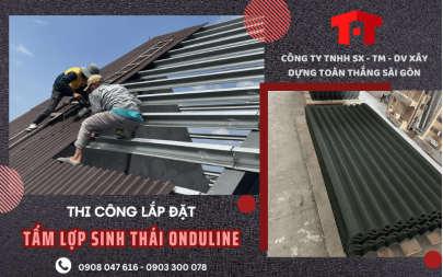 Hướng dẫn thi công tấm lợp sinh thái Onduline