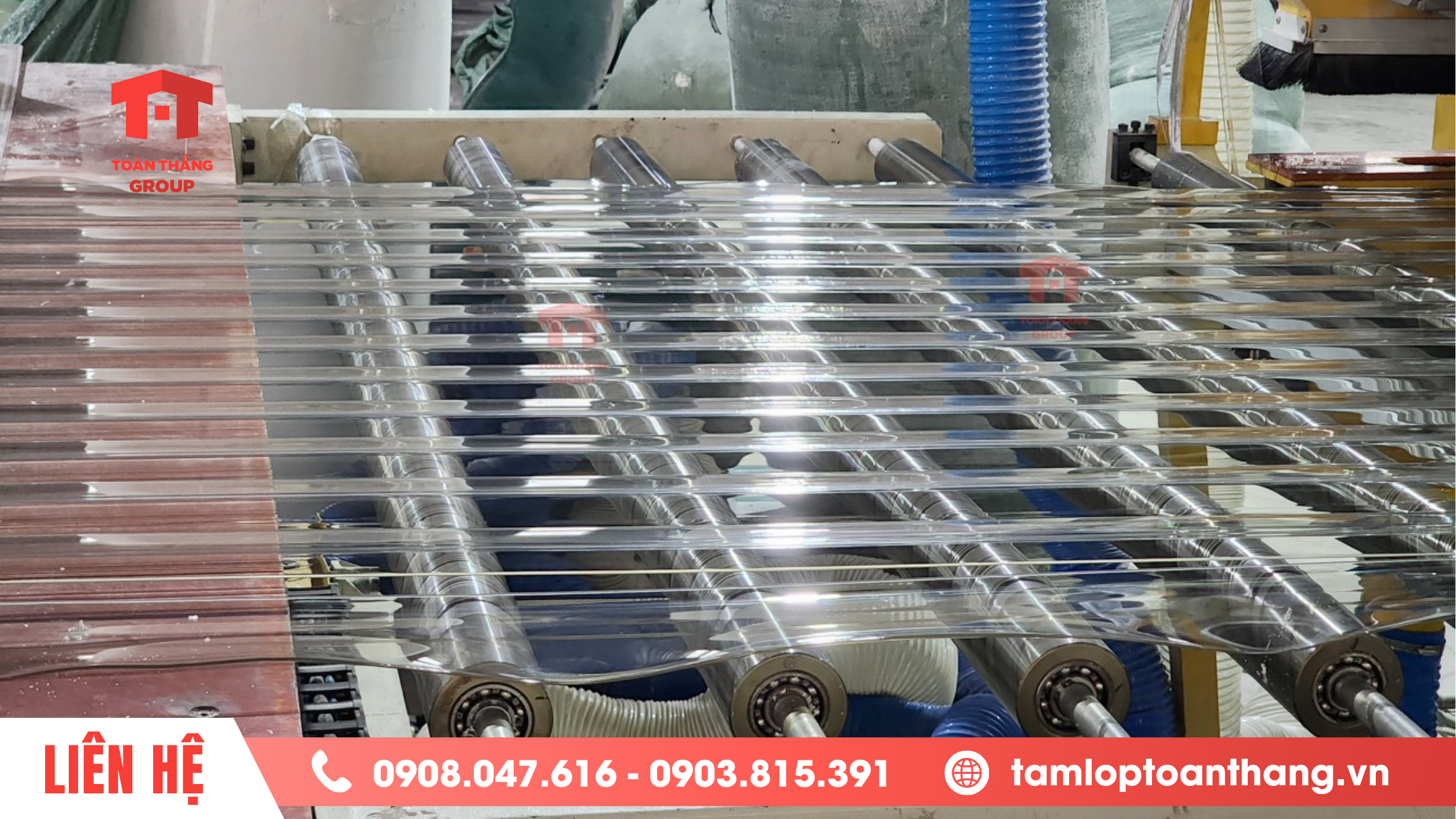 Tôn sóng lấy sáng poly solar light sóng tròn