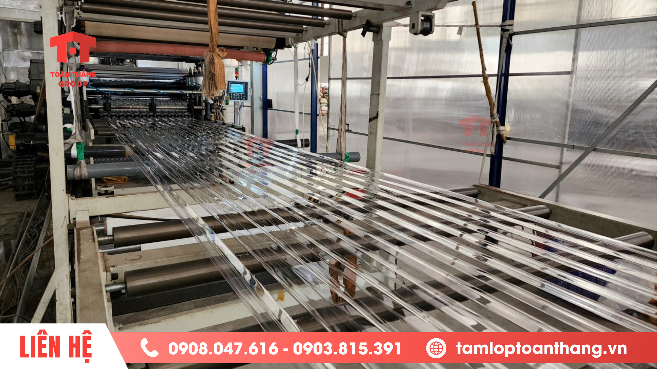 Toàn Thắng cung cấp tôn sóng lấy sáng poly solar light chất lượng uy tín