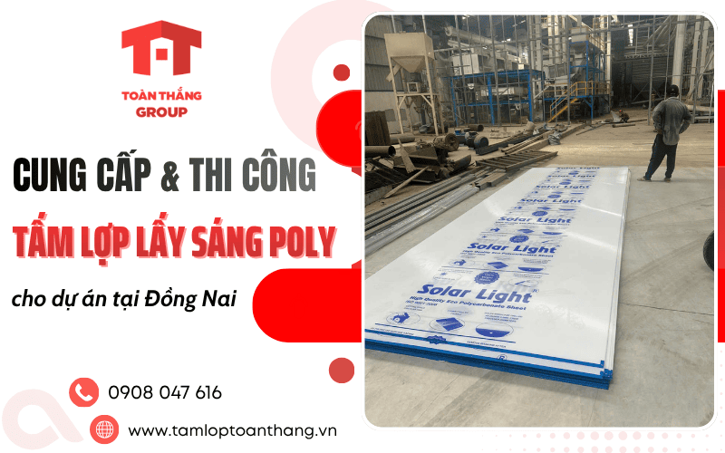 tấm lợp lấy sáng poly Đồng Nai
