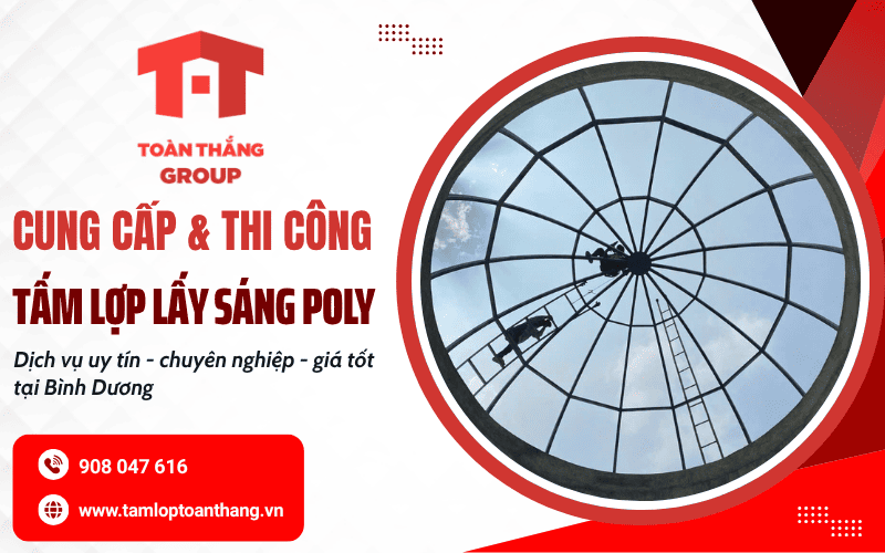 tấm lợp lấy sáng poly Bình Dương