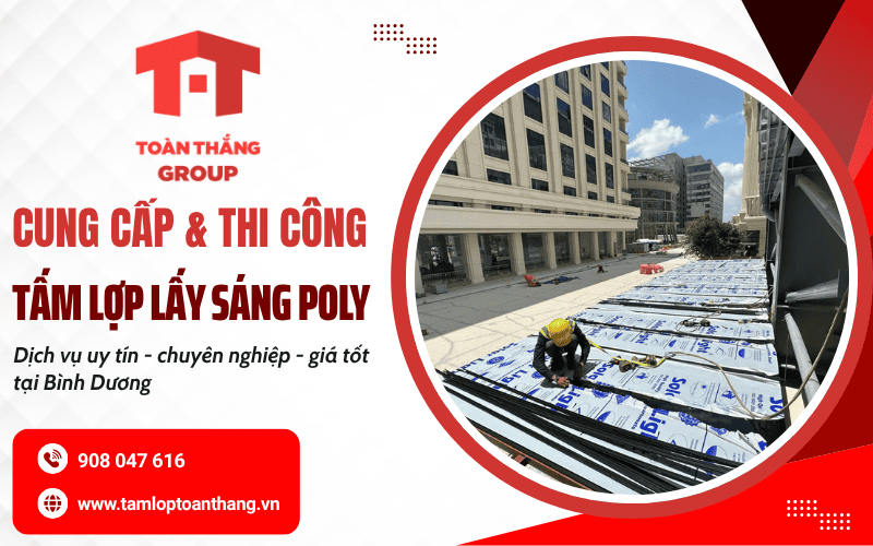 tấm lợp lấy sáng poly Bình Dương