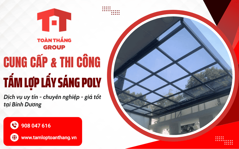 tấm lợp lấy sáng poly Bình Dương
