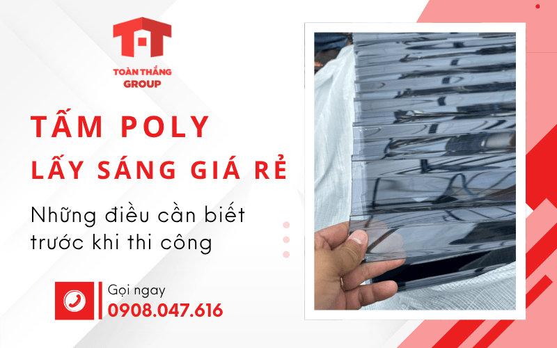 tấm lợp poly lấy sáng giá rẻ