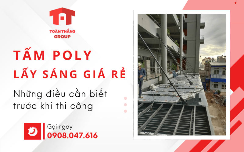 tấm lợp poly lấy sáng giá rẻ