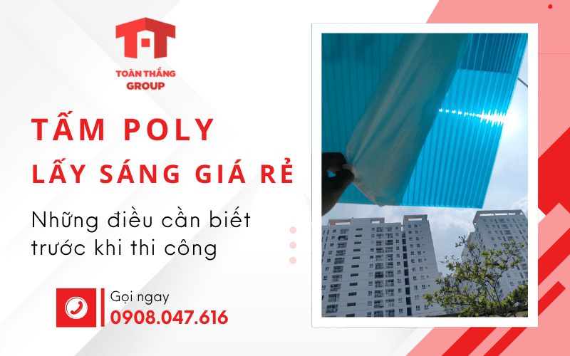 tấm lợp poly lấy sáng giá rẻ