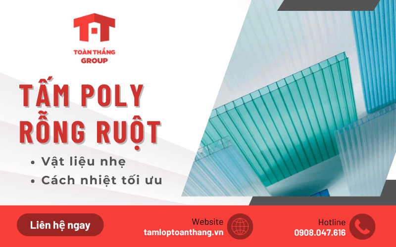 tấm poly rỗng ruột