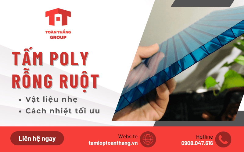 tấm poly rỗng ruột