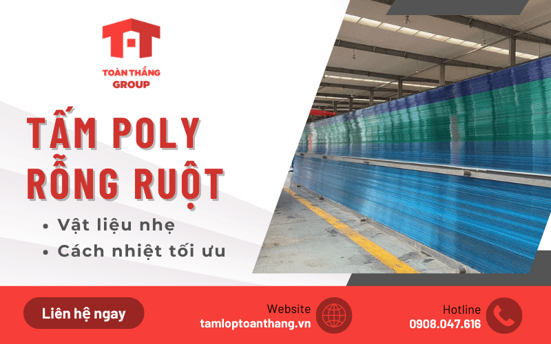 tấm poly rỗng ruột