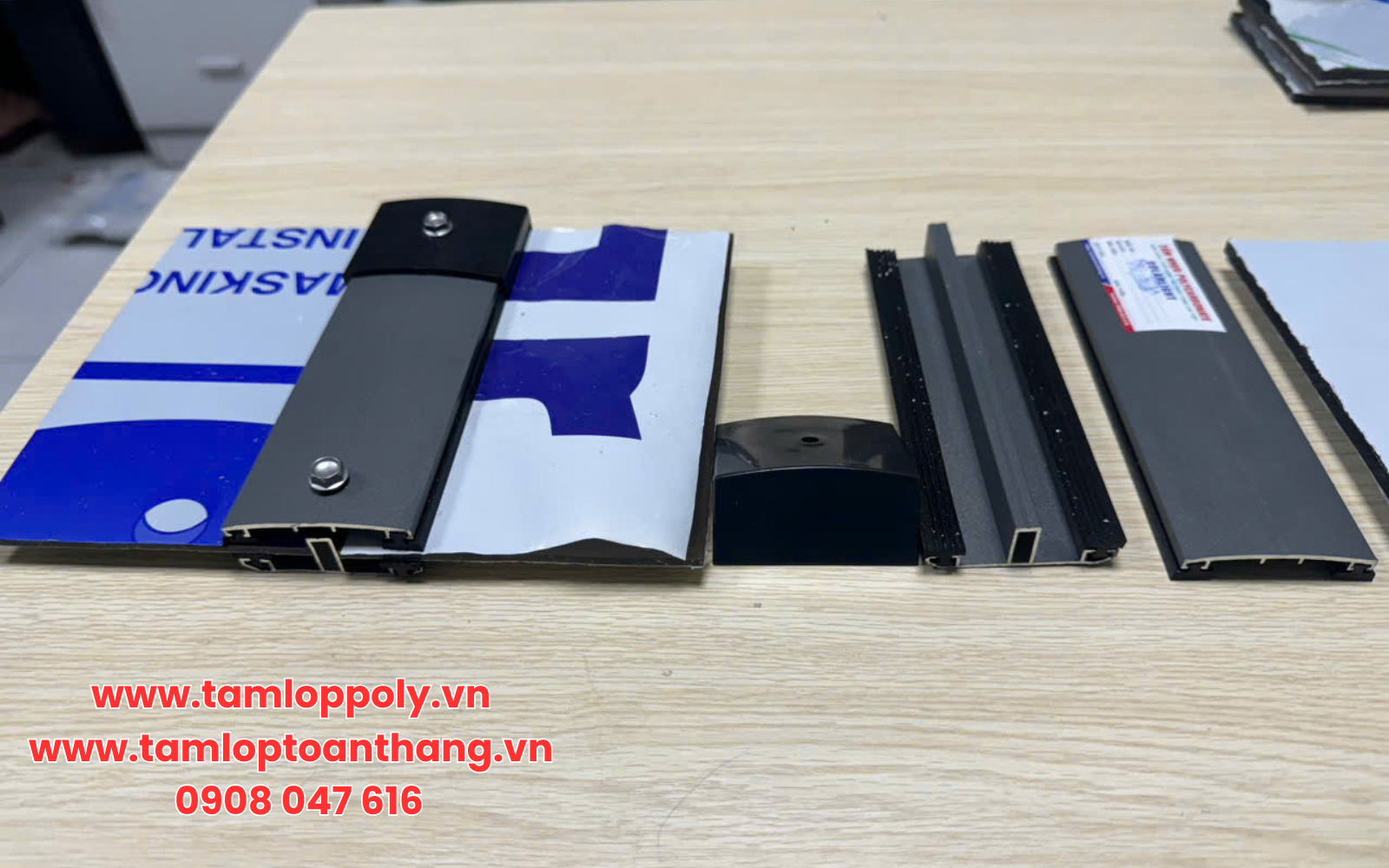 Nẹp H thi công poly