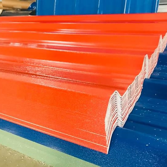 Tôn nhựa PVC ASA  6 sóng