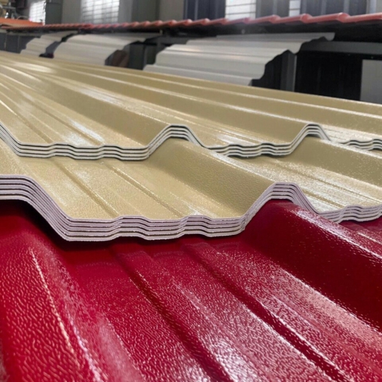 Tôn nhựa PVC ASA  6 sóng